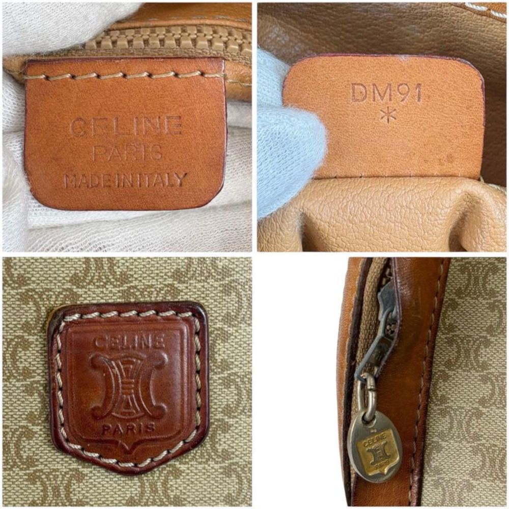 Celine Drawstring Shape Shoulder Bag Beige Brown … - image 8